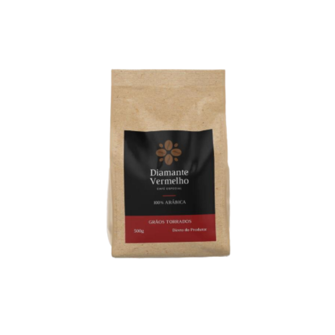 Café Diamante Vermelho Embalado Grãos - 250g